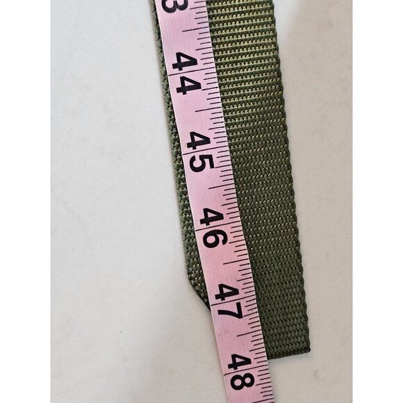 Bison Designs Sz Large Subtle Cinch Belt Gunmetal Buckle Dark Olive Nylon - Picture 6 of 6